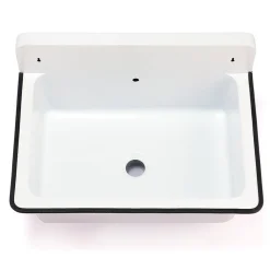 Nantucket Sinks 20" Wall Mount Utility or Bathroom Sink With Overflow