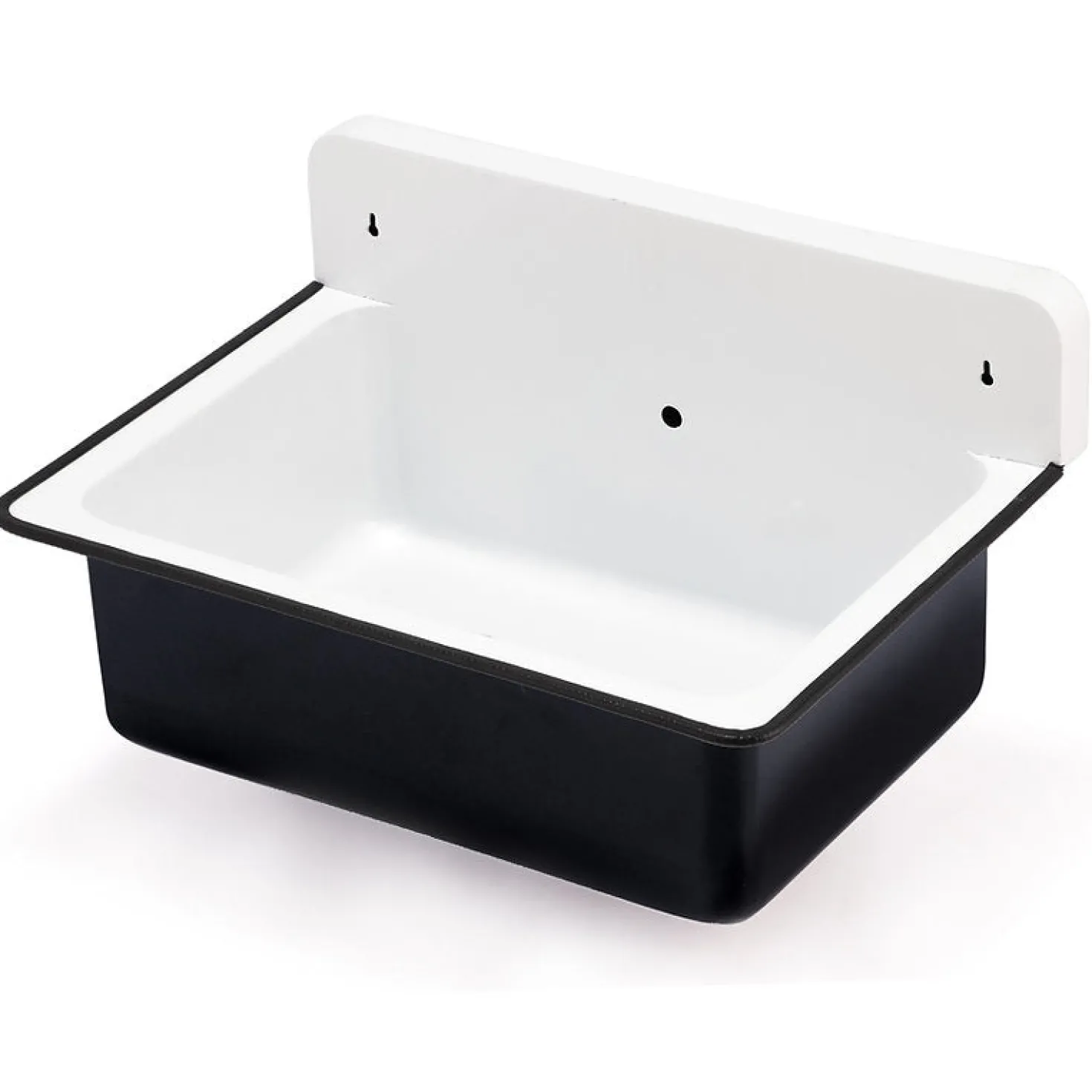 Nantucket Sinks 20" Wall Mount Utility or Bathroom Sink With Overflow