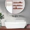 Nantucket Sinks White Rectangular Vessel Sink NSV1913