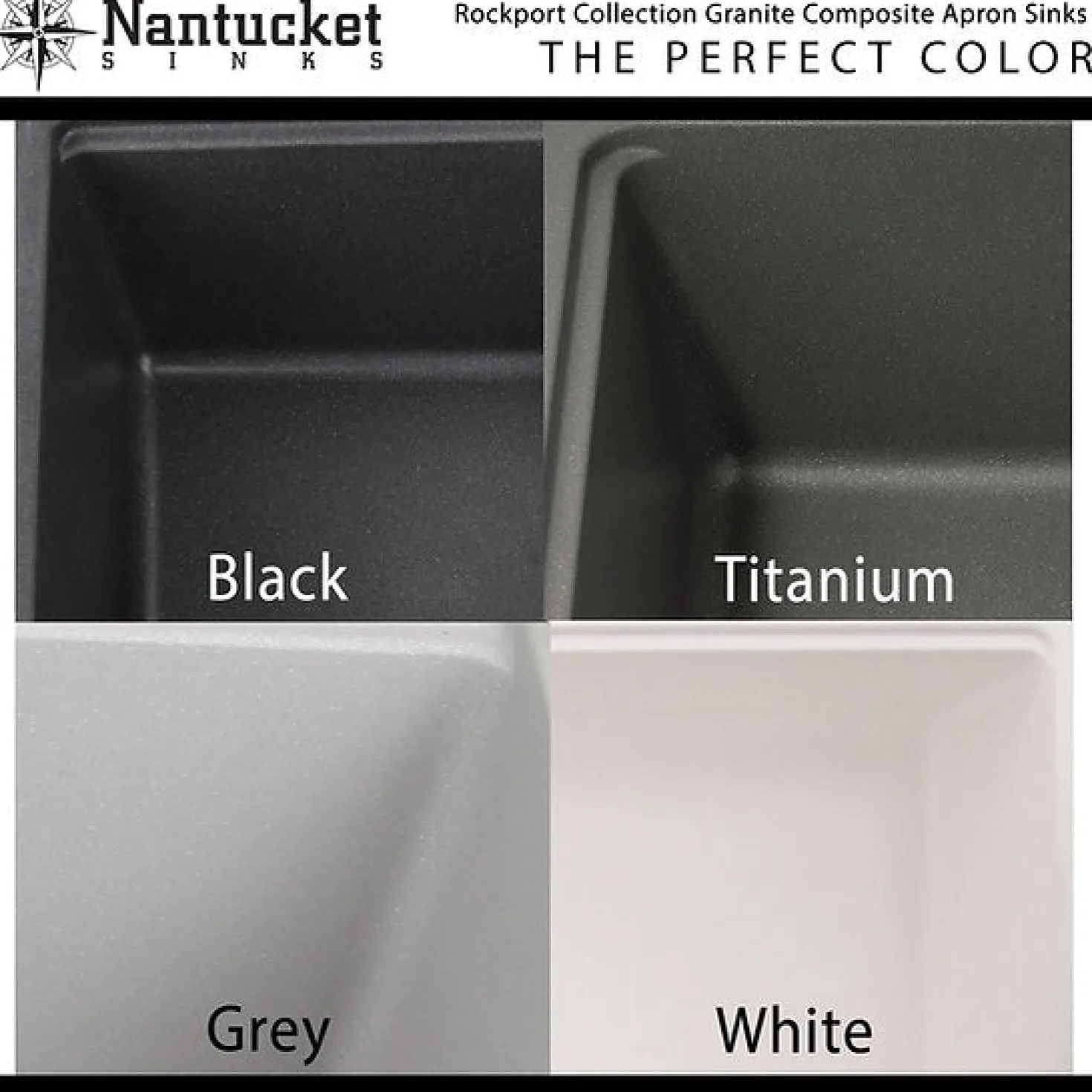 Nantucket Sinks 33" Workstation Granite Composite Apron Farmhouse Sink