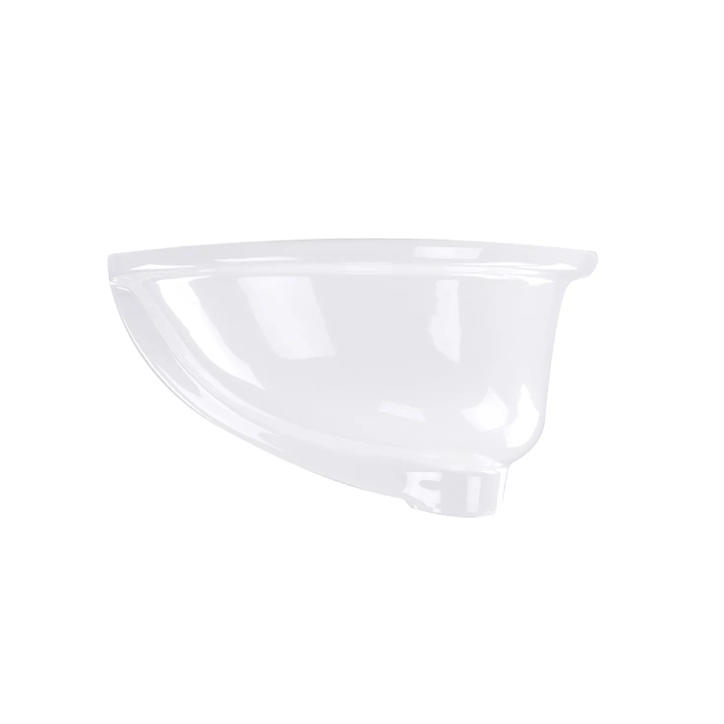 Nantucket Sinks 17 x 14 Glazed Bottom Undermount Oval Ceramic Sink in White