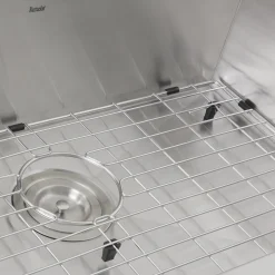 Nantucket Sinks ZR2818-8-16 - 28" Pro Series Rectangle Single Bowl Undermount Zero Radius Stainless Steel Kitchen Sink, 8" Deep