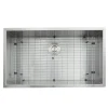 Nantucket Sinks ZR3219-16 - 32" Pro Series Large Rectangle Single Bowl Undermount Zero Radius Stainless Steel Kitchen Sink