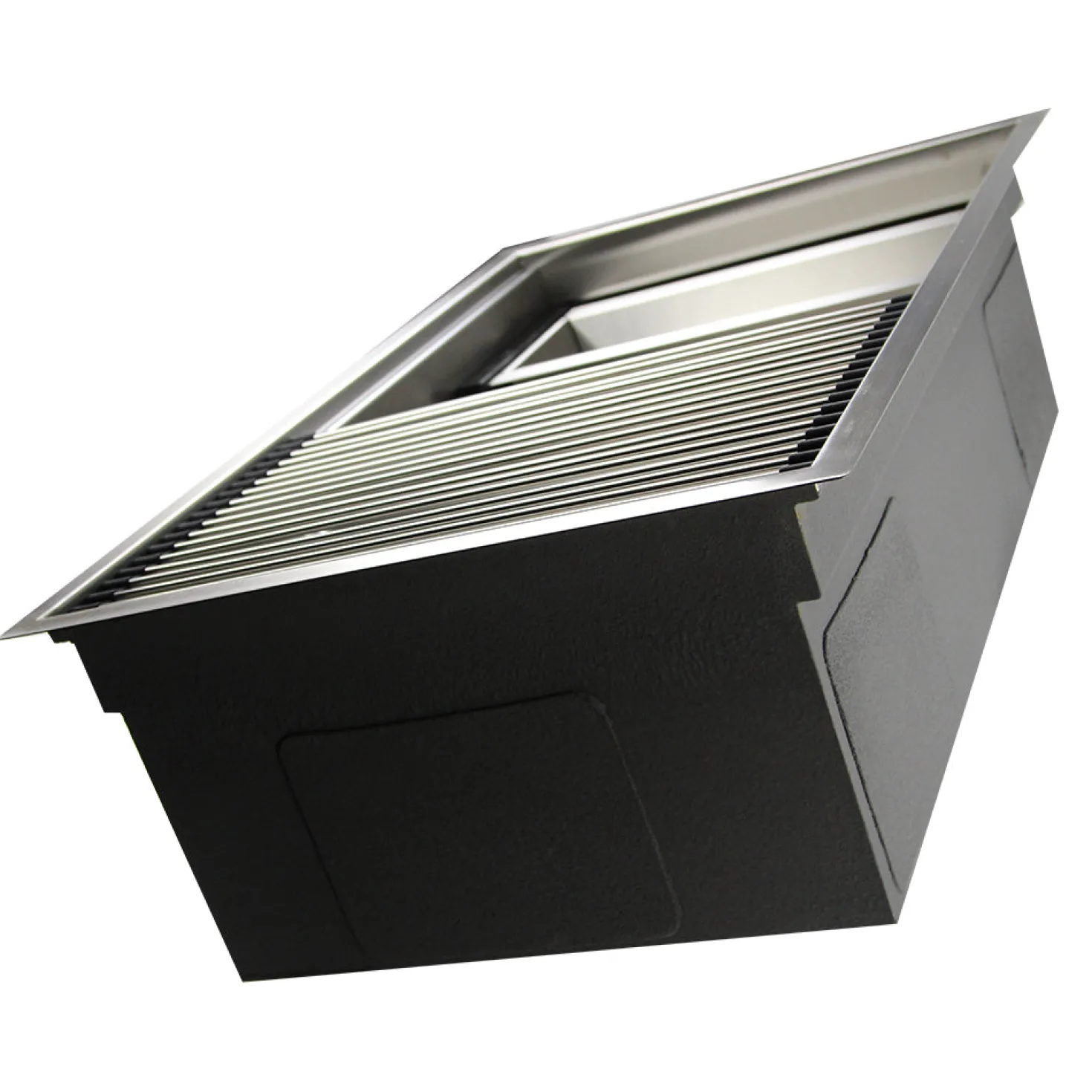 Nantucket Sinks ZR-PS-3220-16 - 32" Pro Series Workstation Undermount Stainless Steel Kitchen Sink, with Included Rolling Mat, Grid, Colander, and Drain.