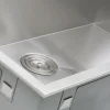 Nantucket Sinks ZR3322-S-16 - 33" Large Rectangle Single Bowl Zero Radius Stainless Steel Drop in Kitchen Sink, 16 Gauge -1 Hole