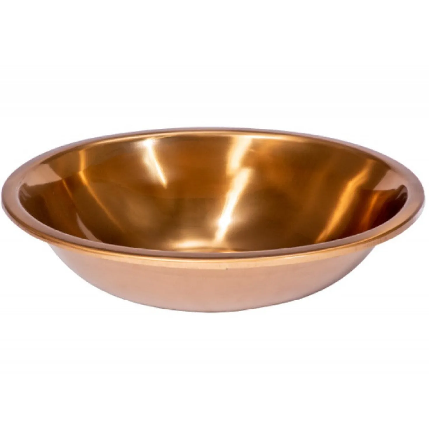 Oval 17 1/2" x 14" Top Mount Stainless Steel Bathroom Sink with Drain in Rose Gold