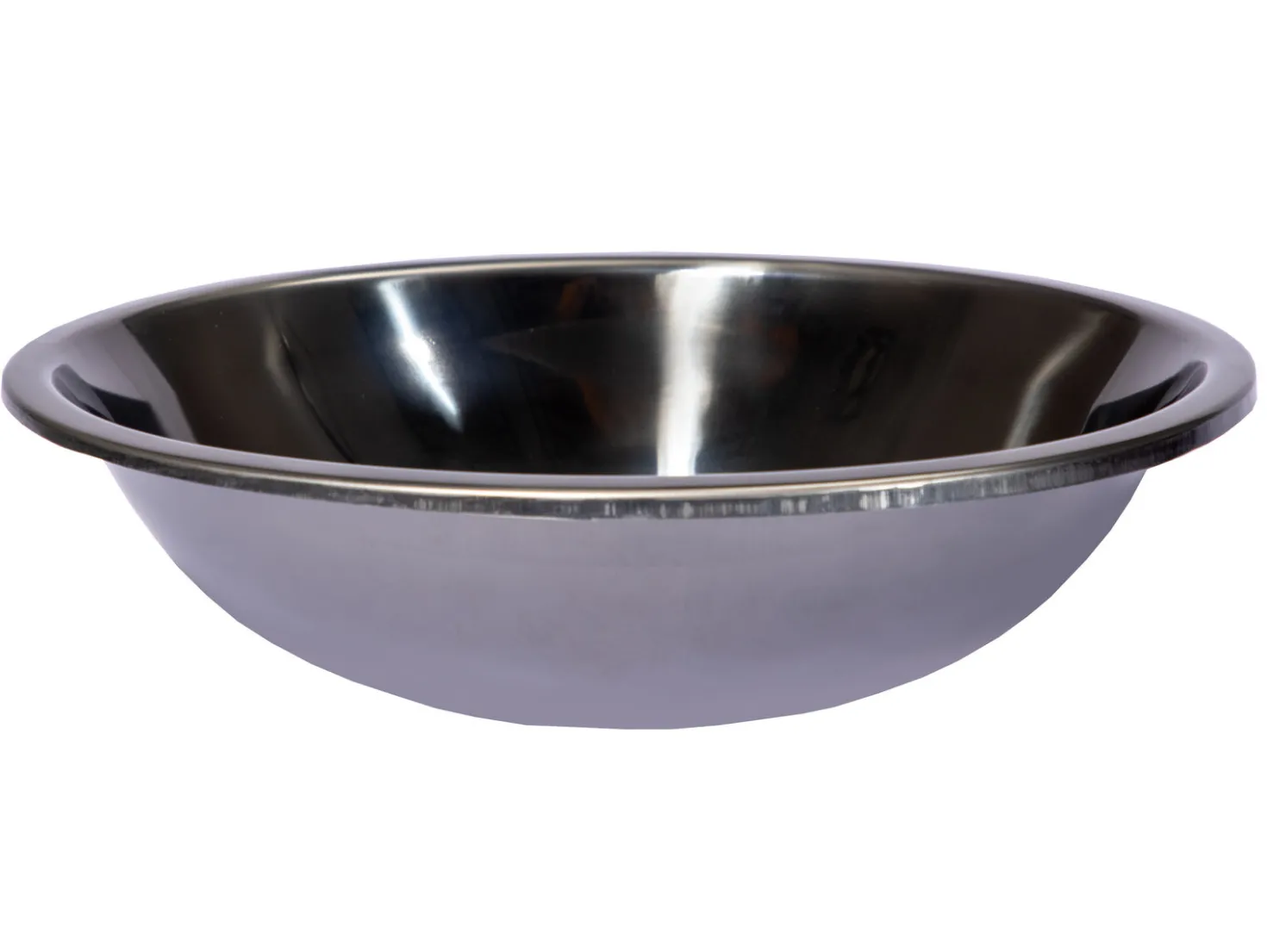 Oval 17 1/2" x 14" Top Mount Stainless Steel Bathroom Sink with Drain in Black