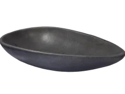 Pod Shaped Vessel Sink in Honed Lava Stone