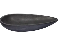 Pod Shaped Vessel Sink in Honed Lava Stone
