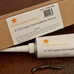 Premier Copper Products Copper Sink Installation Silicone