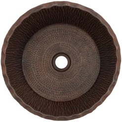 Premier Copper Products Forest Vessel Hammered Copper Sink