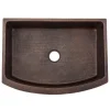 Premier Copper Products 30" Hammered Copper Kitchen Rounded Apron Single Basin Sink