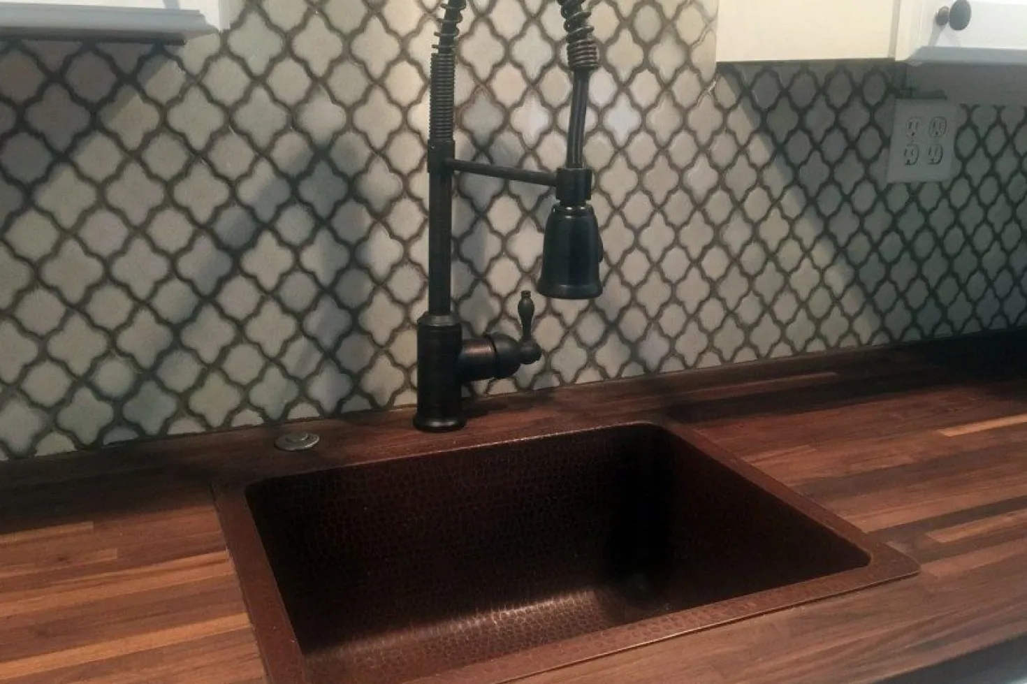 Premier Copper Products 20" Hammered Copper Kitchen/Bar/Prep Single Basin Sink