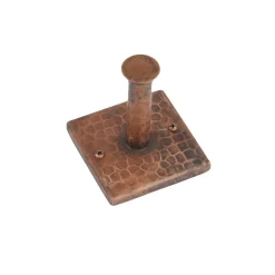 Premier Copper Products Hand Hammered Copper Single Robe/Towel Hook