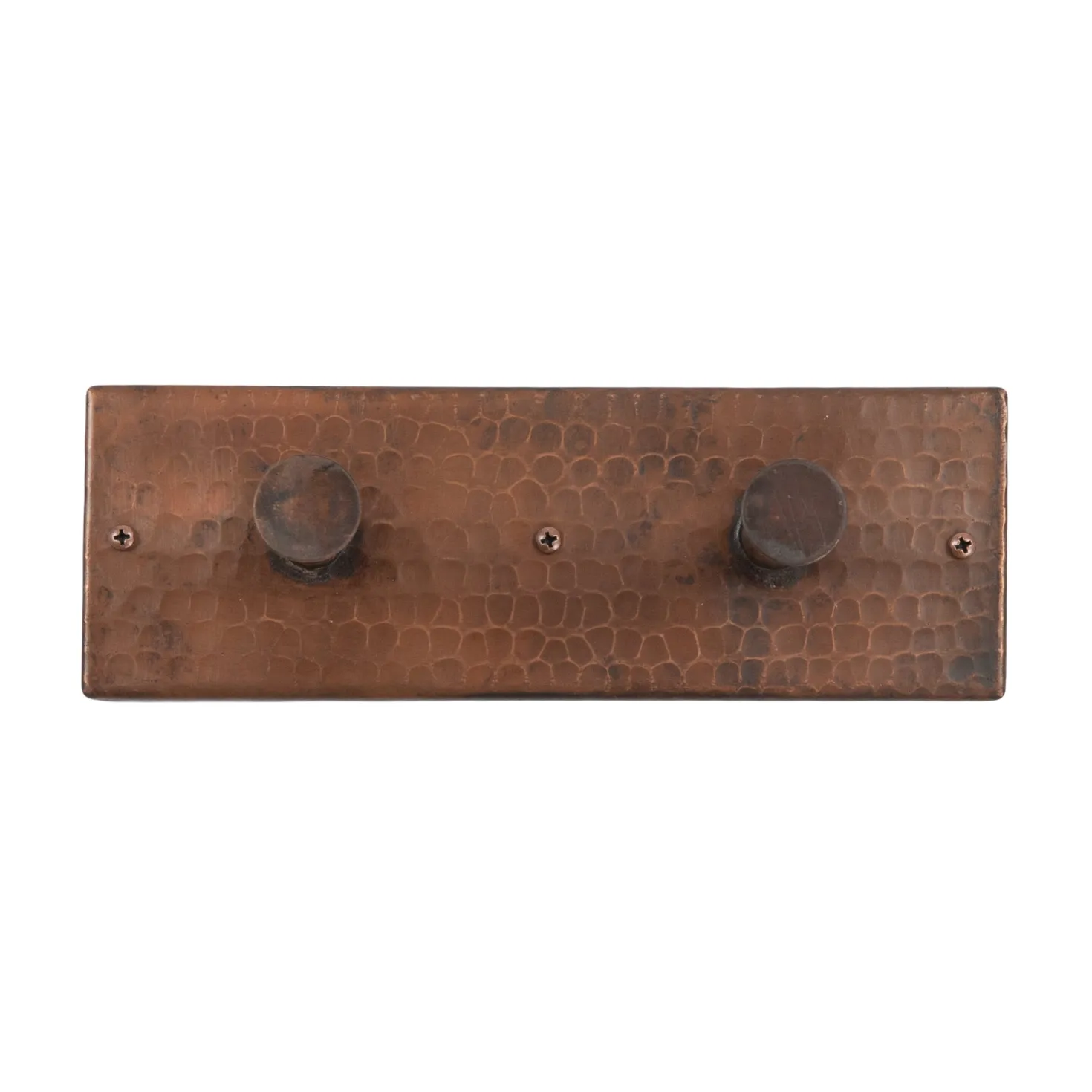 Premier Copper Products Hand Hammered Copper Double Robe/Towel Hook