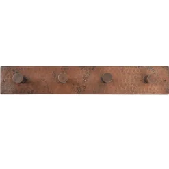 Premier Copper Products Hand Hammered Copper Quadruple Robe/Towel Hook