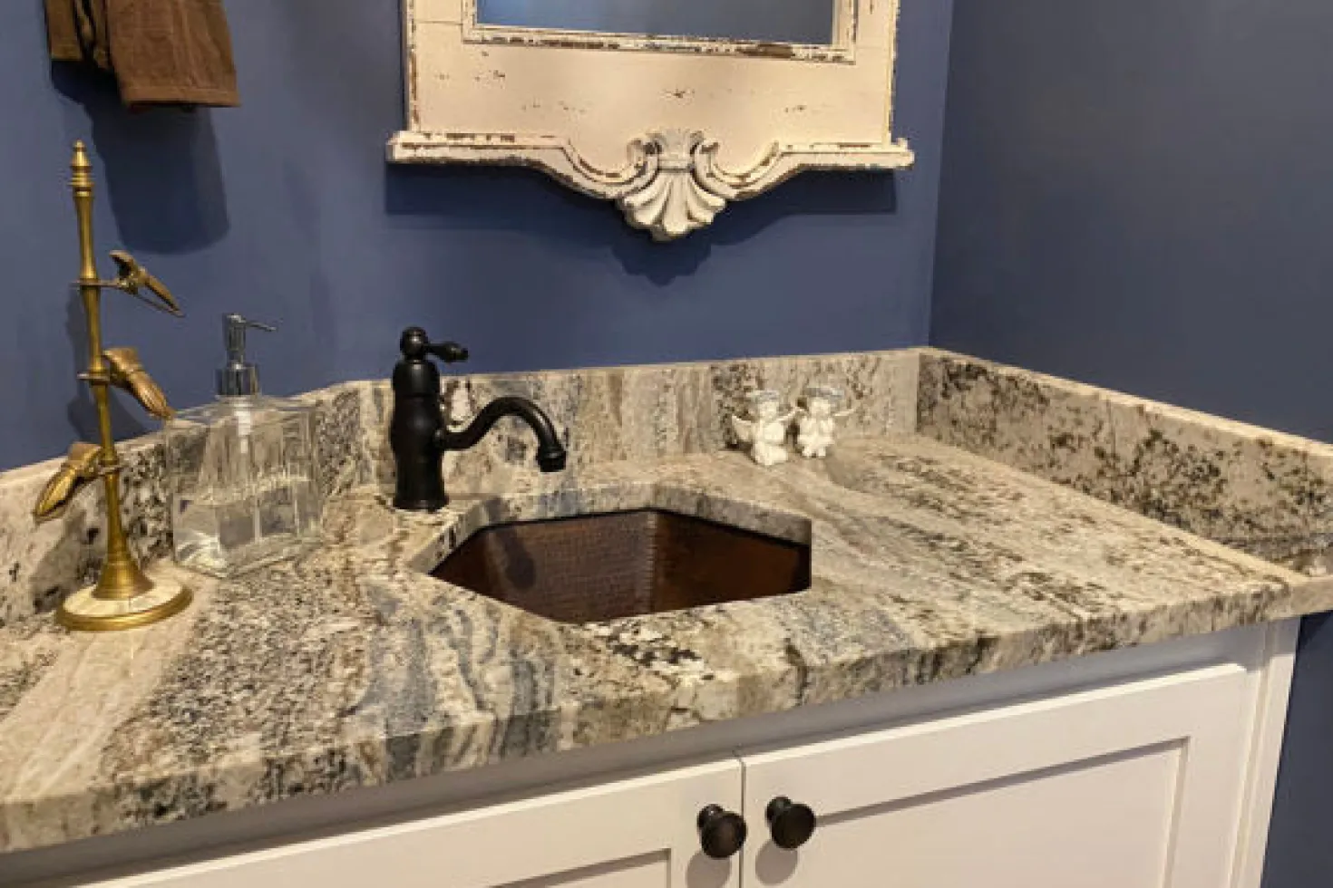 Premier Copper Products Hexagon Under Counter Hammered Copper Sink