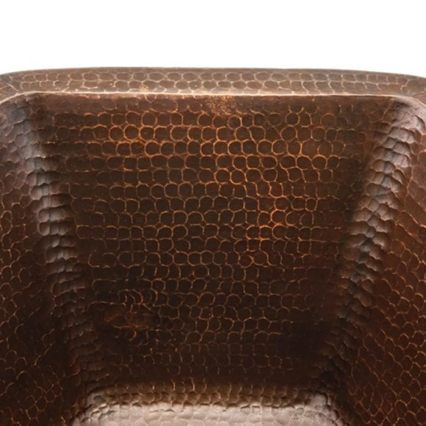 Premier Copper Products Hexagon Under Counter Hammered Copper Sink