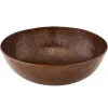 Premier Copper Products 17" Large Round Vessel Hammered Copper Sink