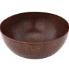 Premier Copper Products 15" Medium Round Vessel Hammered Copper Sink