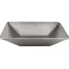 Premier Copper Products Modern Rectangle Hand Forged Old World Copper Vessel Sink in Nickel