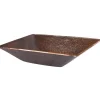 Premier Copper Products Modern Rectangle Hand Forged Old World Copper Vessel Sink