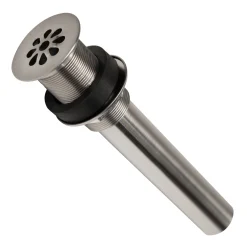 Premier Copper Products 1.5" Non-Overflow Grid Bathroom Sink Drain - Brushed Nickel