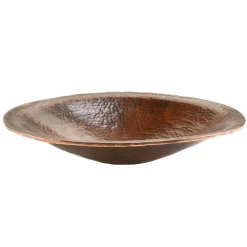 Premier Copper Products Oval Hand Forged Old World Copper Vessel Sink