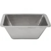 Premier Copper Products Rectangle Copper Bar Sink in Nickel with 2" Drain Size