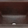 Premier Copper Products Rectangle Hammered Copper Bathroom Sink