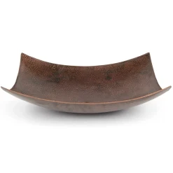 Premier Copper Products 18" Rectangle Modern Slope Hammered Copper Sink