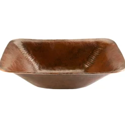 Premier Copper Products Rectangle Hand Forged Old World Copper Vessel Sink