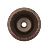 Premier Copper Products 12" Round Hammered Copper Ice Bucket Bar/Prep Sink
