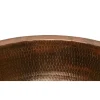 Premier Copper Products Round Under Counter Hammered Copper Sink