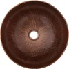 Premier Copper Products 13" Small Round Vessel Hammered Copper Sink