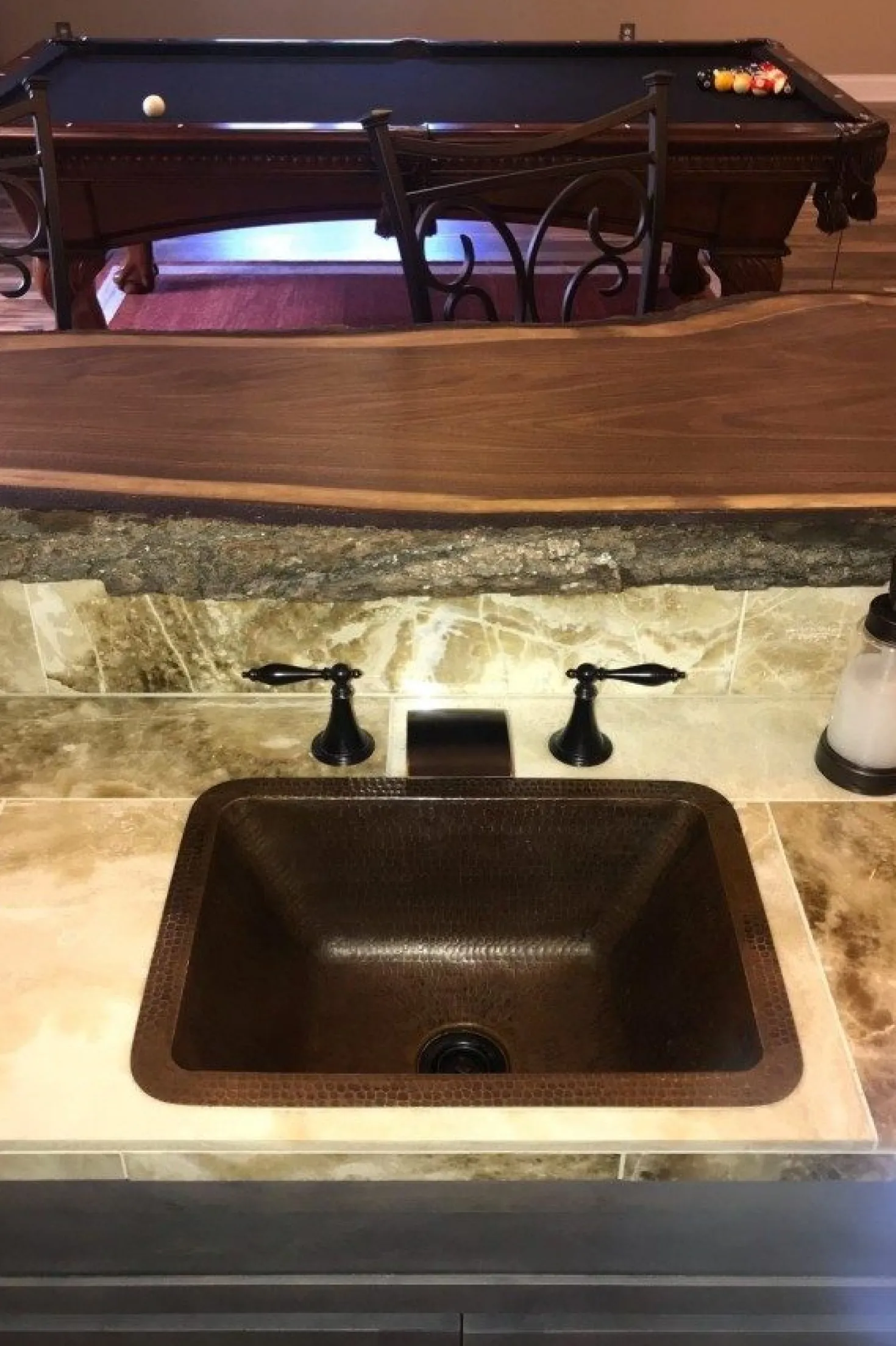 Premier Copper Products 17" x 12" Rectangle Copper Bar Sink with 2" Drain