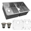 32" Pro Series 60/40 Stainless Steel Kitchen Sink