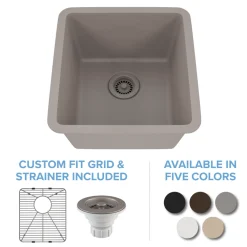 Rectangle Quartz Composite Bar/Prep Sink
