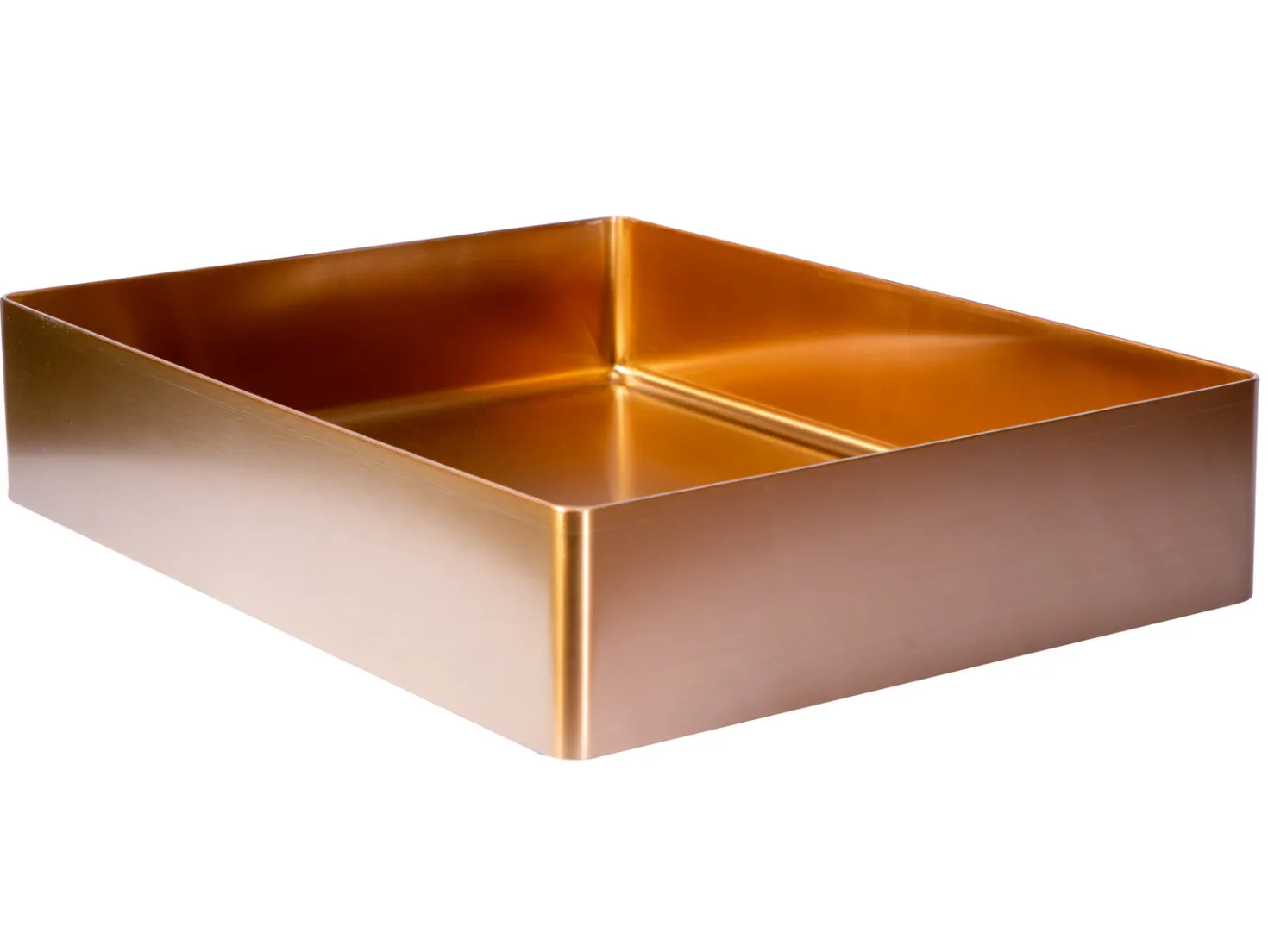 Rectangular 19" x 14 1/2" Stainless Steel Bathroom Vessel Sink with Drain in Rose Gold