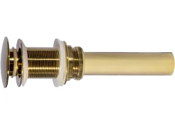 Rectangular 18 3/4" x 15 3/4" Thick Rim Stainless Steel Bathroom Vessel Sink with Drain in Gold