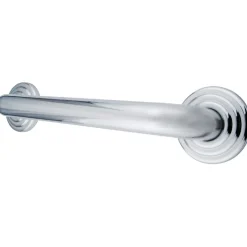 Restoration 30" Brass Decorative Grab Bar in Polished Chrome