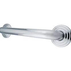 Restoration 16" Brass Decorative Grab Bar in Polished Chrome