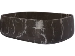 Rounded Rectangular Vessel Sink in Pietra Grey Marble