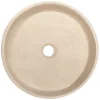 Rounded Vessel Sink in Beige Marble