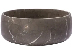 Rounded Vessel Sink in Pietra Grey Marble