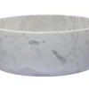 Rounded Vessel Sink in White Carrara Marble