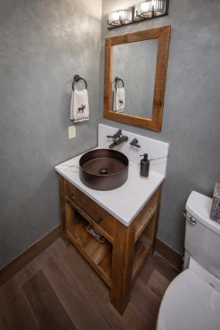 15" Round Stainless Steel Bathroom Vessel Sink with Drain in Bronze