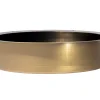 15" Round Stainless Steel Undermount Bathroom Sink with Drain in Antique Gold