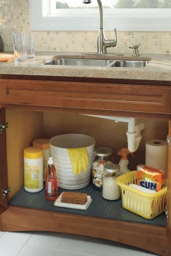Rubber Cabinet Mat for Your Sink Base Cabinet