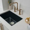 Ruvati 27" Black Fireclay Kitchen Sink | Made in Italy